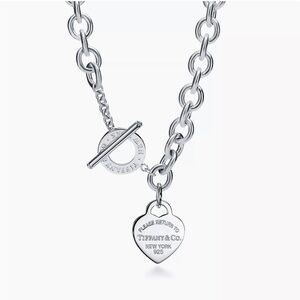 Authentic Tiffany Heart Tag Toggle Necklace